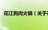 花江狗肉火锅（关于花江狗肉火锅的简介）
