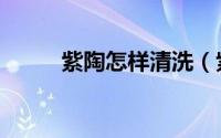 紫陶怎样清洗（紫陶的清洗方法）