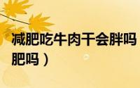 减肥吃牛肉干会胖吗（减肥吃牛肉干会变胖增肥吗）