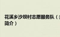 花溪乡沙坝村志愿服务队（关于花溪乡沙坝村志愿服务队的简介）