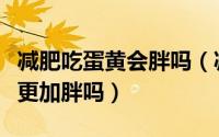 减肥吃蛋黄会胖吗（减肥的时候吃蛋黄会导致更加胖吗）