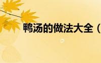 鸭汤的做法大全（鸭汤的烹饪方法）