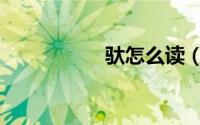 驮怎么读（驮的拼音）