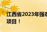 江西省2023年强农惠农富农政策：包括6大项目！