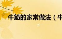 牛筋的家常做法（牛筋的家常做法讲解）