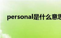 personal是什么意思（怎么进行造句的）