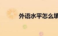 外语水平怎么填（常见的外语）