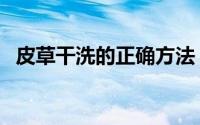 皮草干洗的正确方法（皮草可以怎么清洗）
