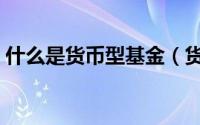 什么是货币型基金（货币型基金有什么用处）