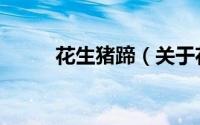 花生猪蹄（关于花生猪蹄的简介）