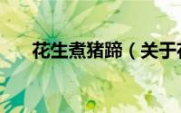 花生煮猪蹄（关于花生煮猪蹄的简介）