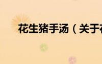 花生猪手汤（关于花生猪手汤的简介）