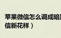 苹果微信怎么调成暗黑模式（几步教你玩出微信新花样）