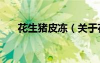 花生猪皮冻（关于花生猪皮冻的简介）