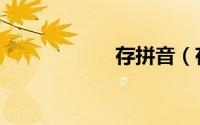 存拼音（存的组词）