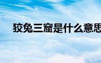 狡兔三窟是什么意思（狡兔三窟的含义）