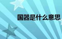 国器是什么意思（简单介绍一下）
