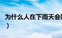 为什么人在下雨天会睡得更香（是什么原因呢）