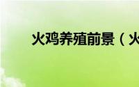 火鸡养殖前景（火鸡养殖前景简述）