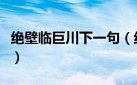 绝壁临巨川下一句（绝壁临巨川下一句是什么）