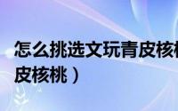 怎么挑选文玩青皮核桃（教你如何挑选文玩青皮核桃）