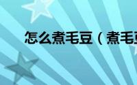 怎么煮毛豆（煮毛豆的家常做法分享）