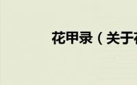 花甲录（关于花甲录的简介）