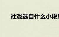 社戏选自什么小说集（社戏谁写的呢）
