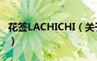 花签LACHICHI（关于花签LACHICHI的简介）