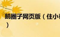 鹅圈子网页版（住小帮如何在圈子里发布内容）