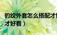 豹纹外套怎么搭配才好看（豹纹外套如何搭配才好看）