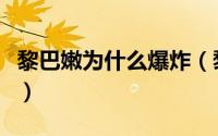 黎巴嫩为什么爆炸（黎巴嫩首都为何突发爆炸）