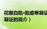 花翳白陷·阳虚寒凝证（关于花翳白陷·阳虚寒凝证的简介）