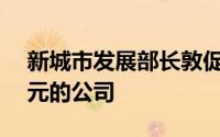 新城市发展部长敦促NBCC成为价值30亿美元的公司