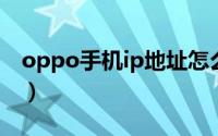 oppo手机ip地址怎么改（手机ip地址怎么改）