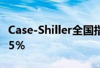 Case-Shiller全国指数的年度增长率每月突破5％