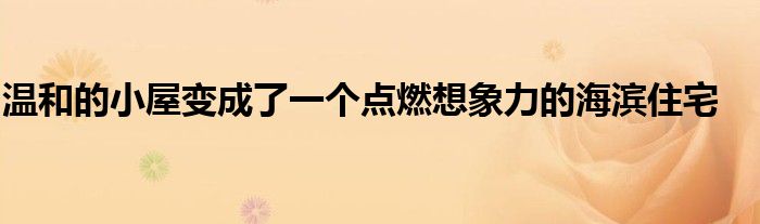 温和的小屋变成了一个点燃想象力的海滨住宅