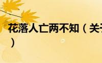 花落人亡两不知（关于花落人亡两不知的简介）