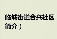 临城街道合兴社区（关于临城街道合兴社区的简介）