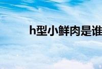 h型小鲜肉是谁（h姓小鲜肉是谁）