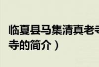 临夏县马集清真老寺（关于临夏县马集清真老寺的简介）