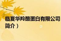临夏华羚酪蛋白有限公司（关于临夏华羚酪蛋白有限公司的简介）