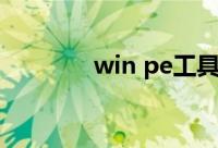 win pe工具推荐（win pe）