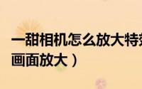 一甜相机怎么放大特效（一甜相机如何将局部画面放大）