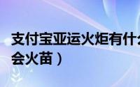 支付宝亚运火炬有什么用（支付宝怎么捐亚运会火苗）