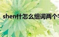 shen什怎么组词两个字?（SHEN什字组词）