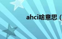ahci啥意思（ahci是什么）