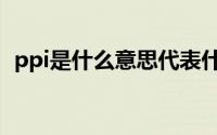ppi是什么意思代表什么（ppi是什么意思）