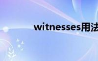 witnesses用法（witnesses）