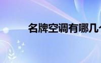 名牌空调有哪几个厂（名牌空调）